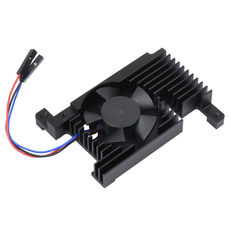 Dedicated All-In-One Aluminum Cooler for Raspberry Pi 4B, PWM, with Fan Adapter