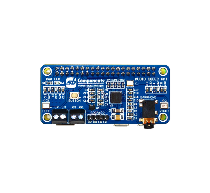 Audio Codec HAT for Raspberry Pi
