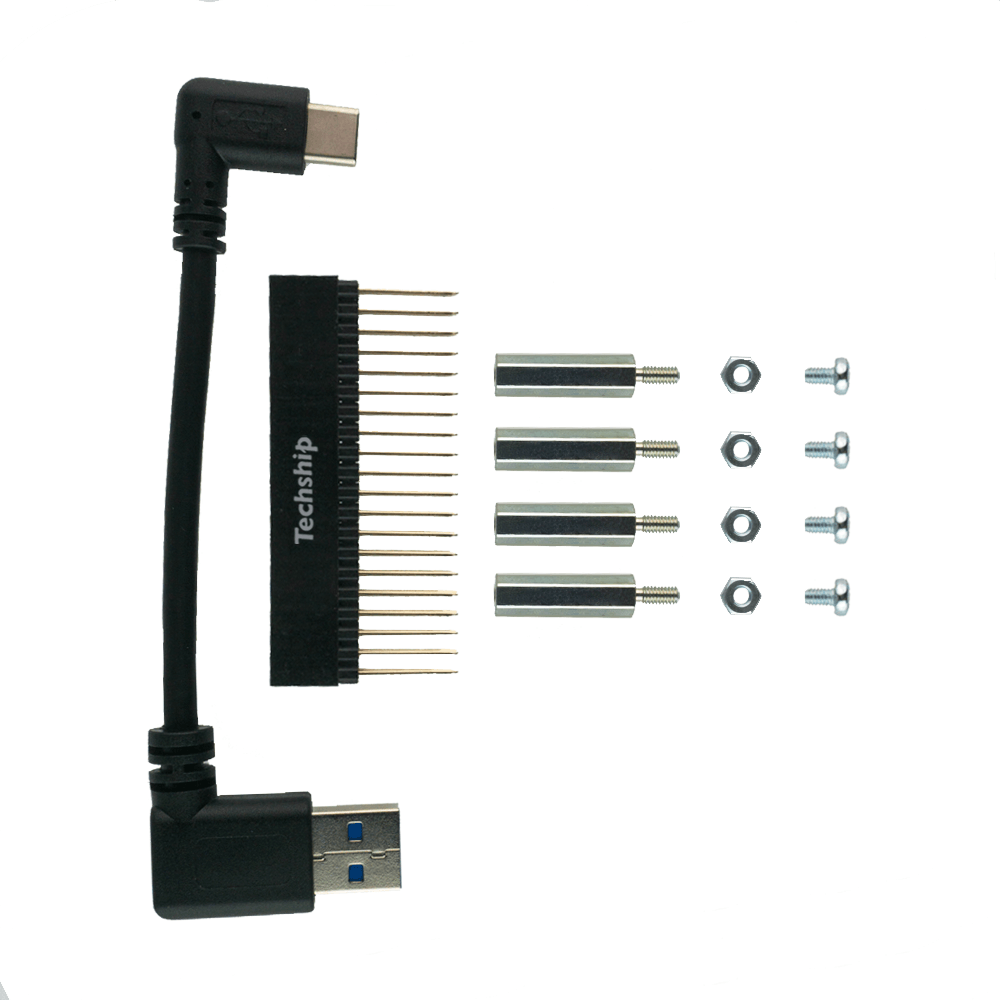 Techship MC201 & PC201 Mounting Accessories for Raspberry Pi 5