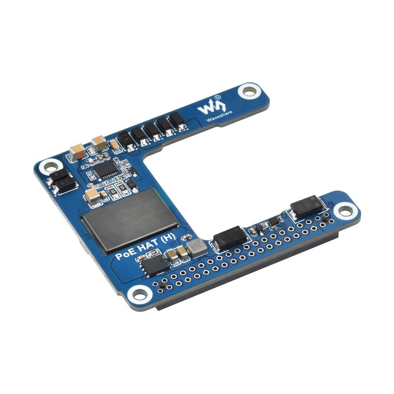 Power Over Ethernet HAT (H) For Raspberry Pi 5 / CM 5, 5V 5A Output, Supports 802.3af/at PoE (Isolated)