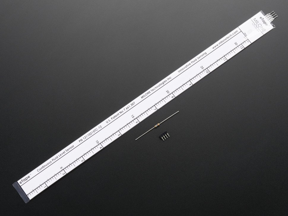 12-inch Chemical eTape Liquid Level Sensor with Teflon Jacket