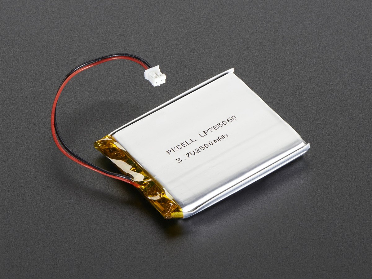 Lithium Ion Polymer Battery - 3.7v 2500mAh