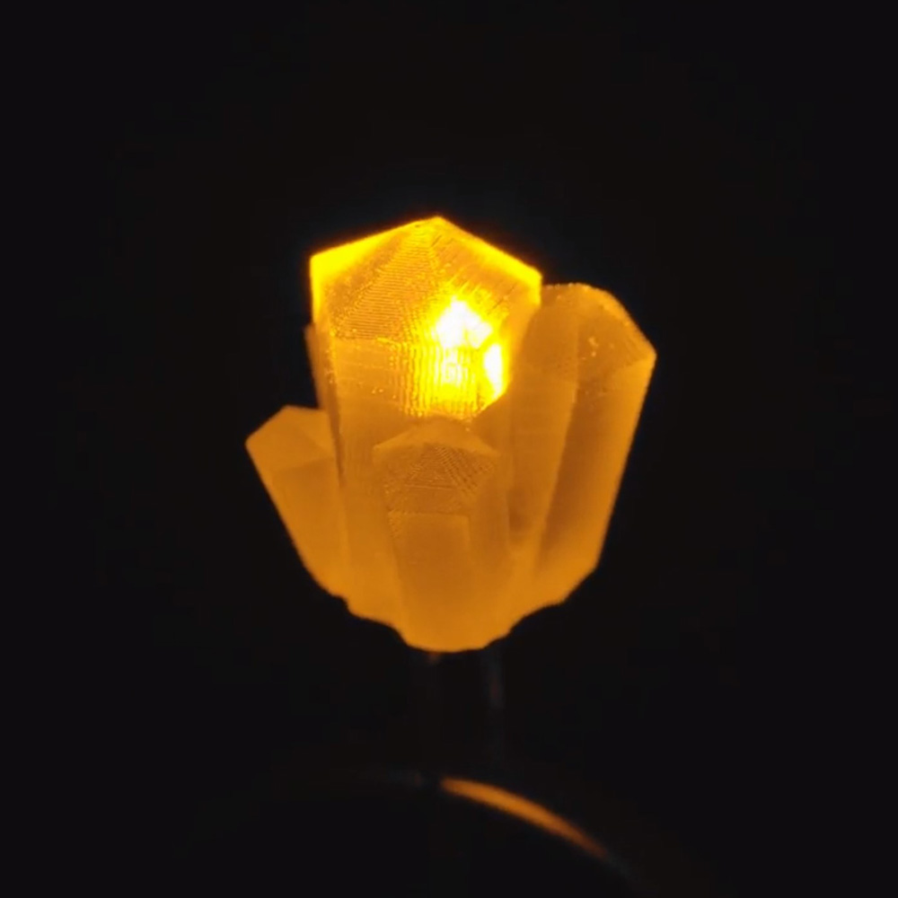 dLUX-dLITE Yellow Crystal Shape LEDs 5 Pack
