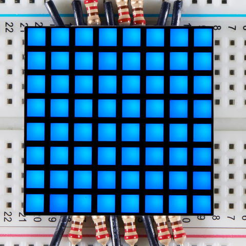 1.2" 8x8 Matrix Square Pixel - Blue