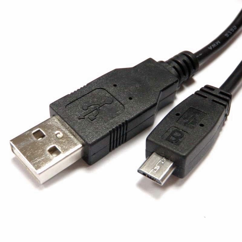 USB Cable, A To Micro B, 6ft, Black