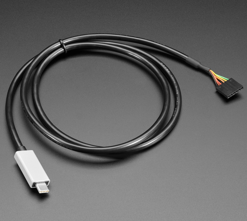 FTDI Serial TTL-232 USB Type C Cable - 5V Power / 3.3V Logic