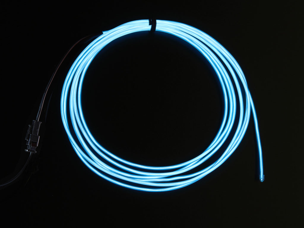 EL wire starter pack - White 2.5 meter (8.2 ft)