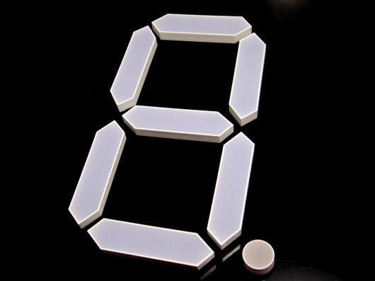 7 Segment Display - 8 Inches - Red
