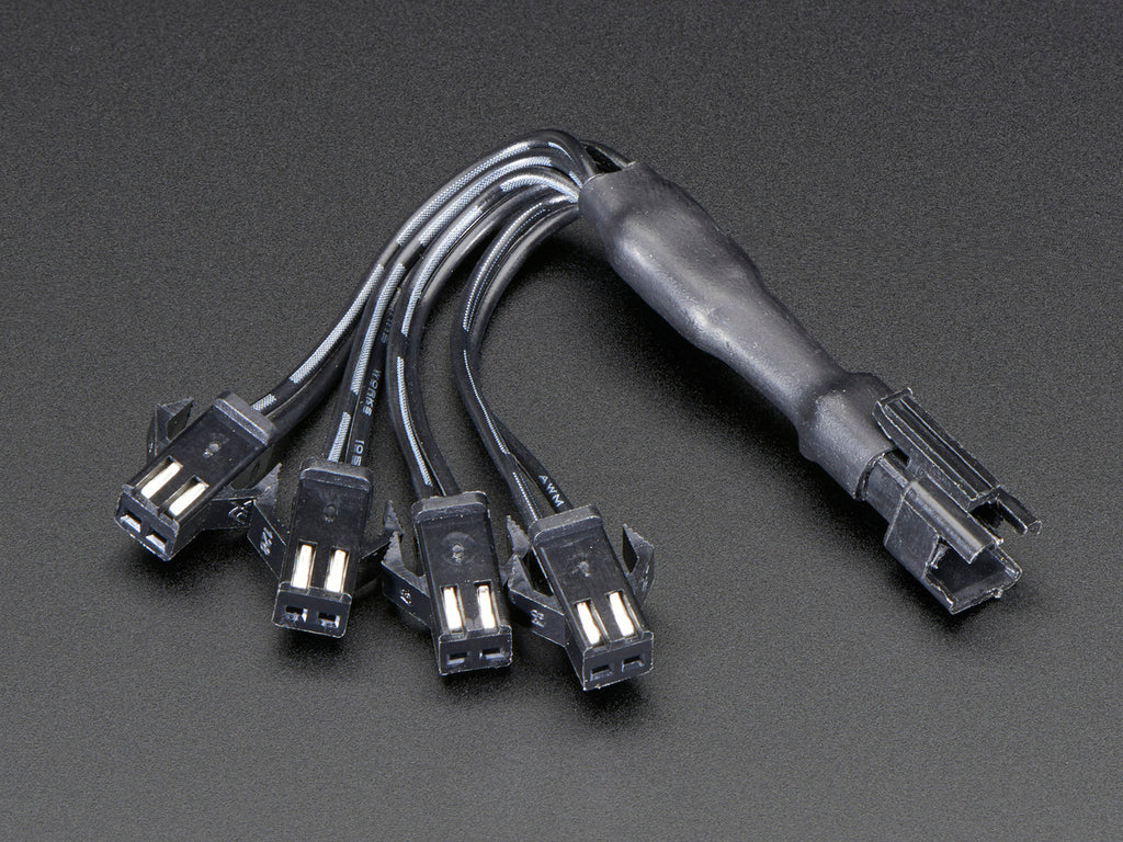 In-line wire 1-to-4 splitter