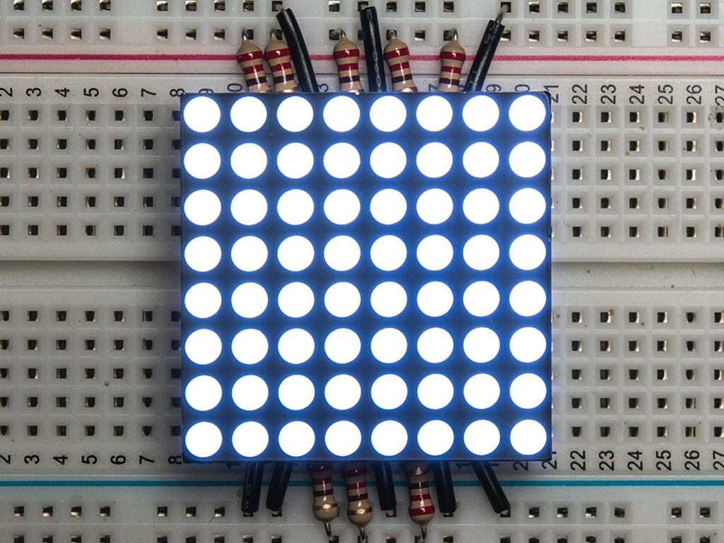Small 1.2\" 8x8 Ultra Bright White LED Matrix