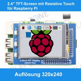 MPI 2.4" TFT-Screen mit Resistive Touch für Raspberry Pi