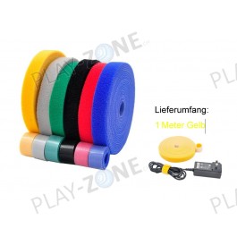 1 Meter Klettverschlussband Gelb / Breite 1cm