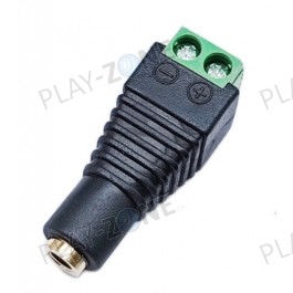 3,5-mm Mono Audio-Buchse (weiblich) mit grüner Schraubklemme