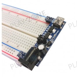 3.3V / 5V Power Adapter für BreadBoards mit LED (Rot)