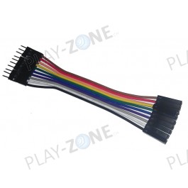 10 Stk. Jumperkabel M/F - 10CM - 24AWG