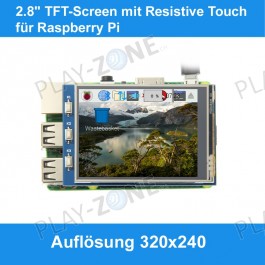 MPI 2.8" TFT-Screen mit Resistive Touch für Raspberry Pi
