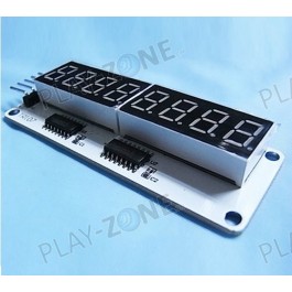 8-Stellen 7Segment-Display mit 2x74HC595D (SMD)
