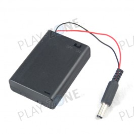 4.5V Batteriehalter mit DC-Stecker / AA / 5.5mm / 2.1mm