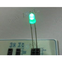 10 Stk. Superhelle LED Grün / 3mm