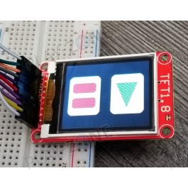 1.8" 18-Bit Color TFT LCD mit microSD Breakout - ST7735R