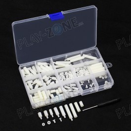 172-Teiliges Set mit Abstandshalter 6mm-30mm, Schrauben und Muttern (M3/M2.5)