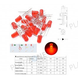 30 Stk. LED Rot / 5mm