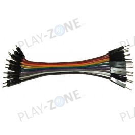 10 Stk. Jumperkabel M/M - 10CM - 24AWG