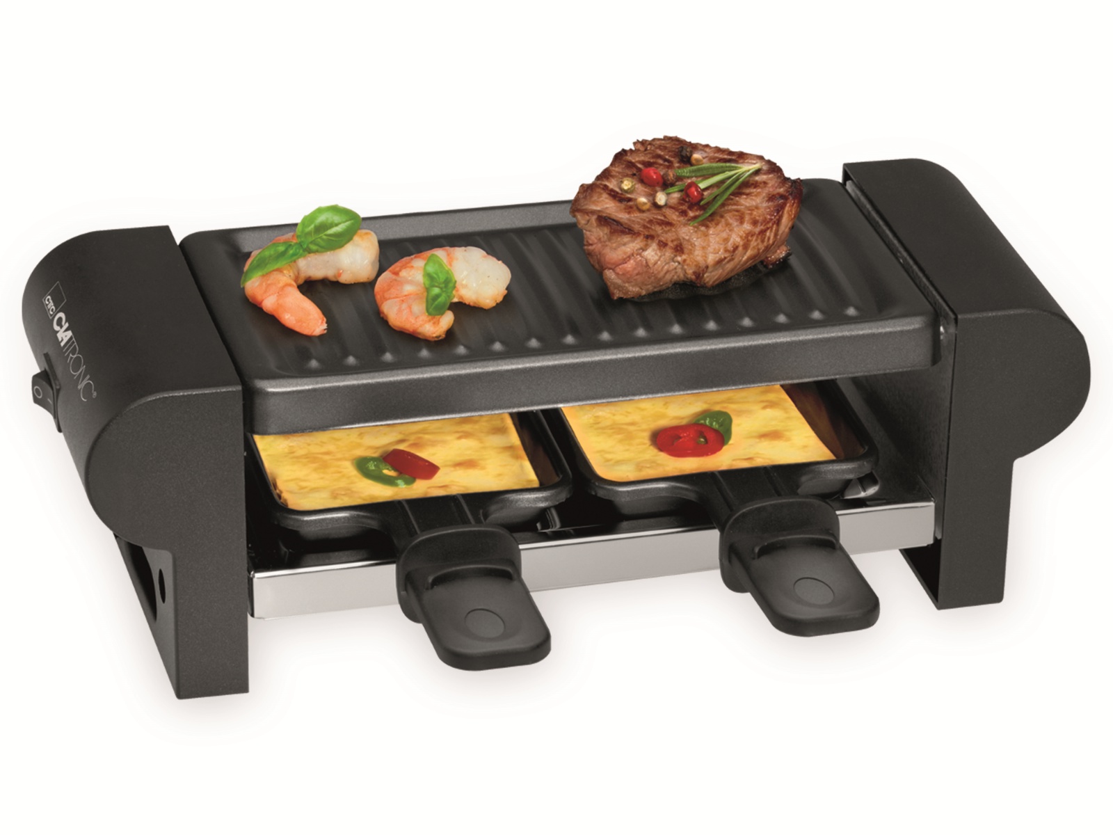CLATRONIC Raclette RG 3592, 350 Watt, 2 Personen
