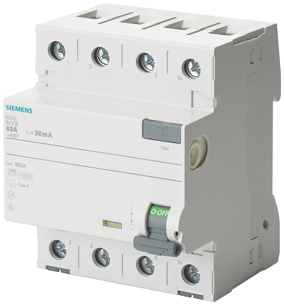 SIEMENS Fehlerstrom-Schutzschalter 5SV3344-3, 40 A