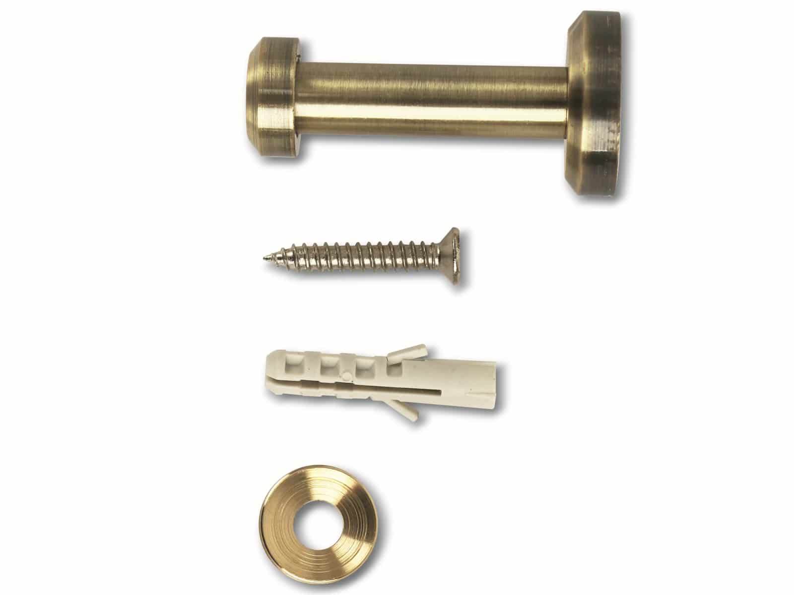 Garderobenhaken, Messing, Bronze-Optik