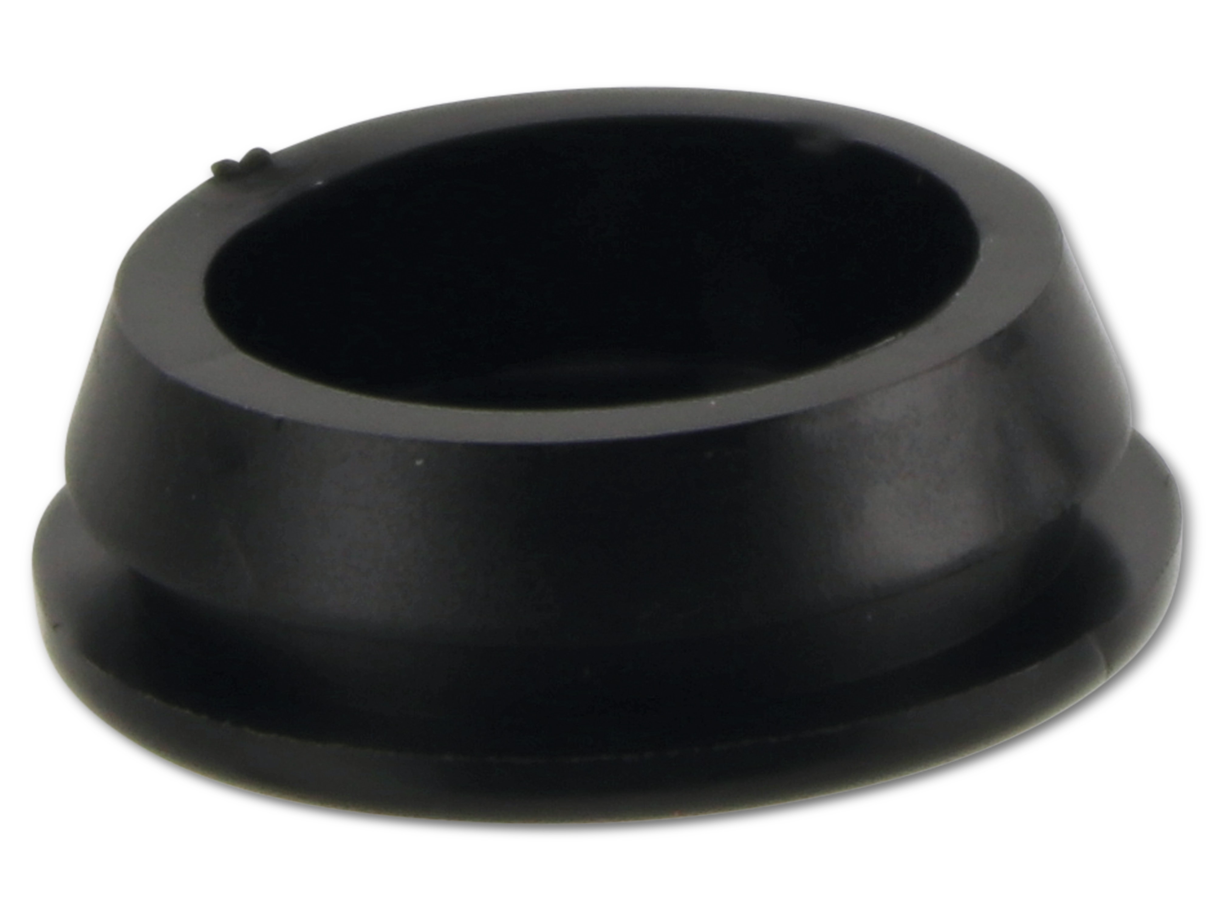 KSS Kabeldurchführungstülle PVC, schwarz, Plattenstärke 2, geschlossen, 1 Stück