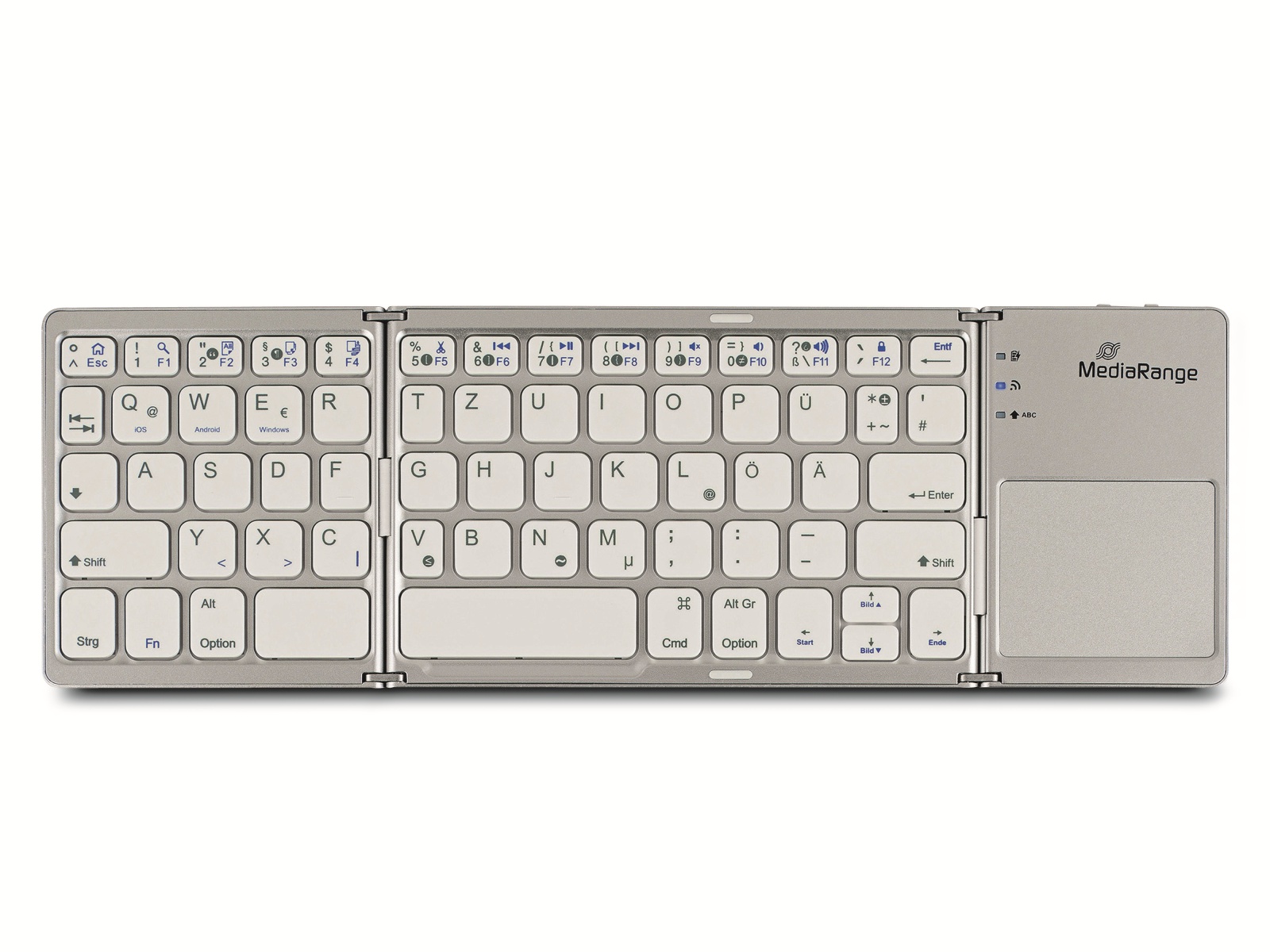 MEDIARANGE Funk-Tastatur MROS133, Touchpad, silber