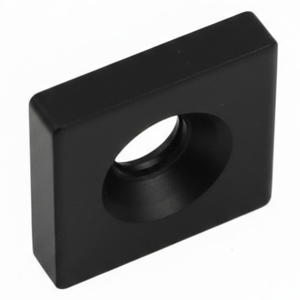 2020 Series Black Aluminium End Cap - Premium Metallic Profile Cover