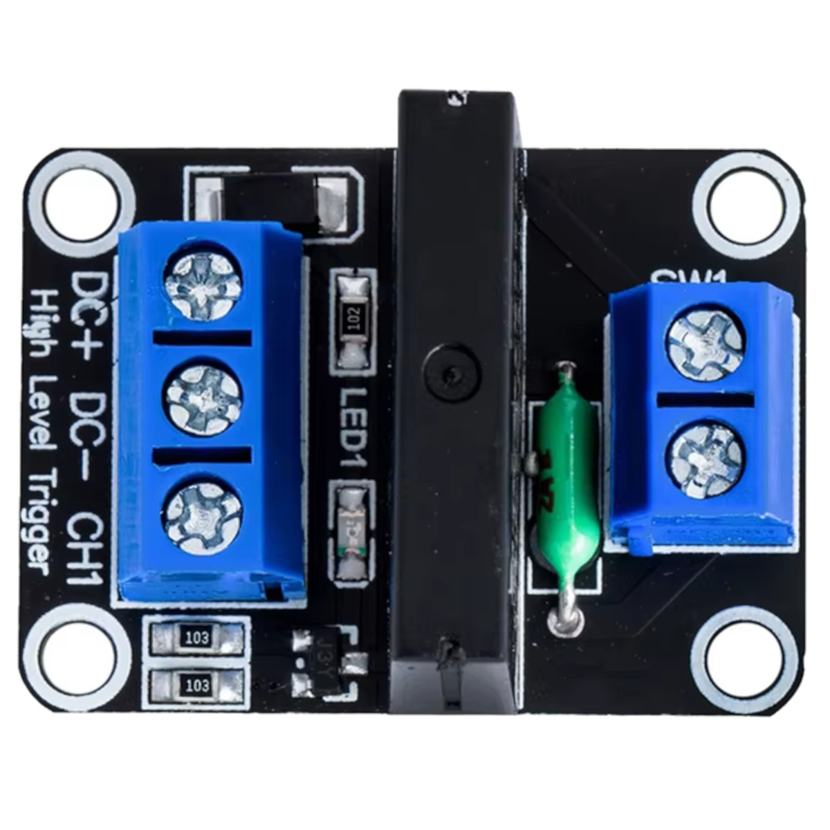 1-Channel 5V Solid-State Relay (SSR) Module - Low-Level Trigger, 250V 2A AC
