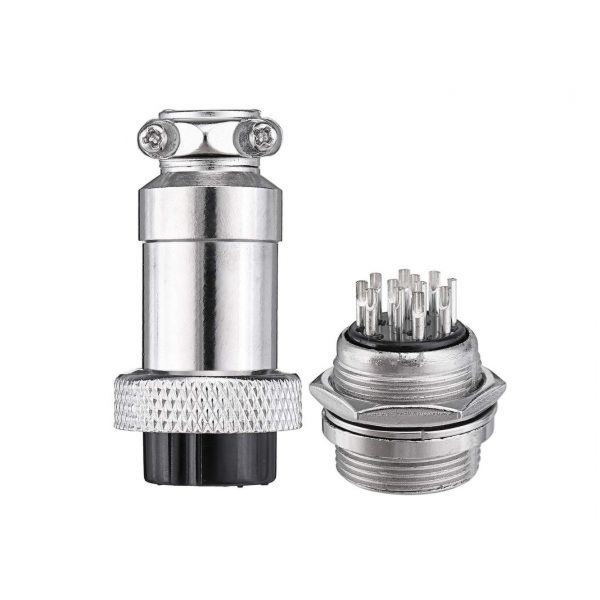 13 Pin GX20 Male Female Panel Mount Aviation Connector Plug