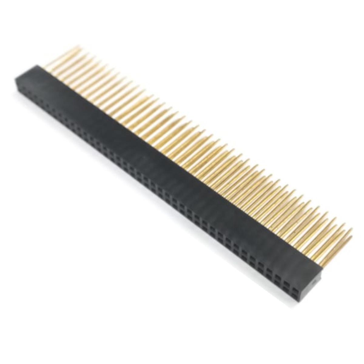 2.54mm 2x40 Pin Double Row Female Stacking Header - Long Tail (11mm) PC104 Style