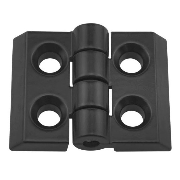 2020 Aluminum Profile Black Zinc Alloy Hinge - 21x15mm Hole Spacing for 3D Printers & CNC