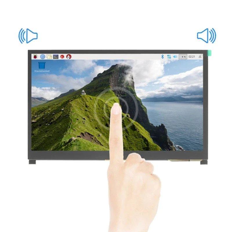 10.1 Inch IPS Display for Raspberry Pi with Speakers HDMI