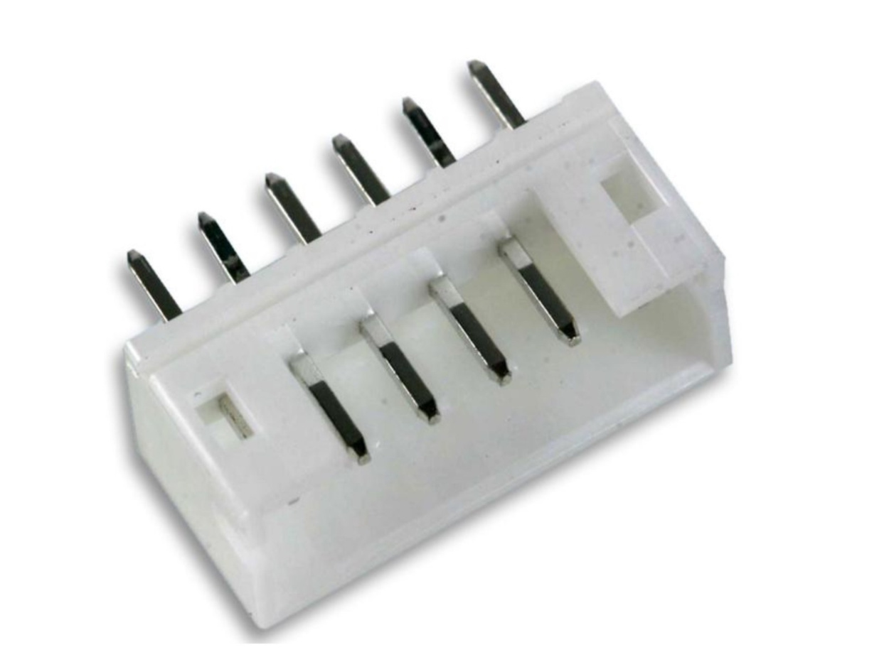 6 Pin JST PH 2mm Top Entry Header Straight
