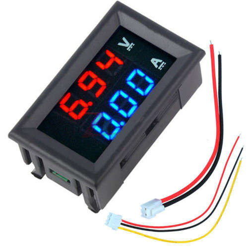 Voltmeter 0.28″ 3 Digit Red Led Digital DC 100V 100A Ammeter Without Shunt
