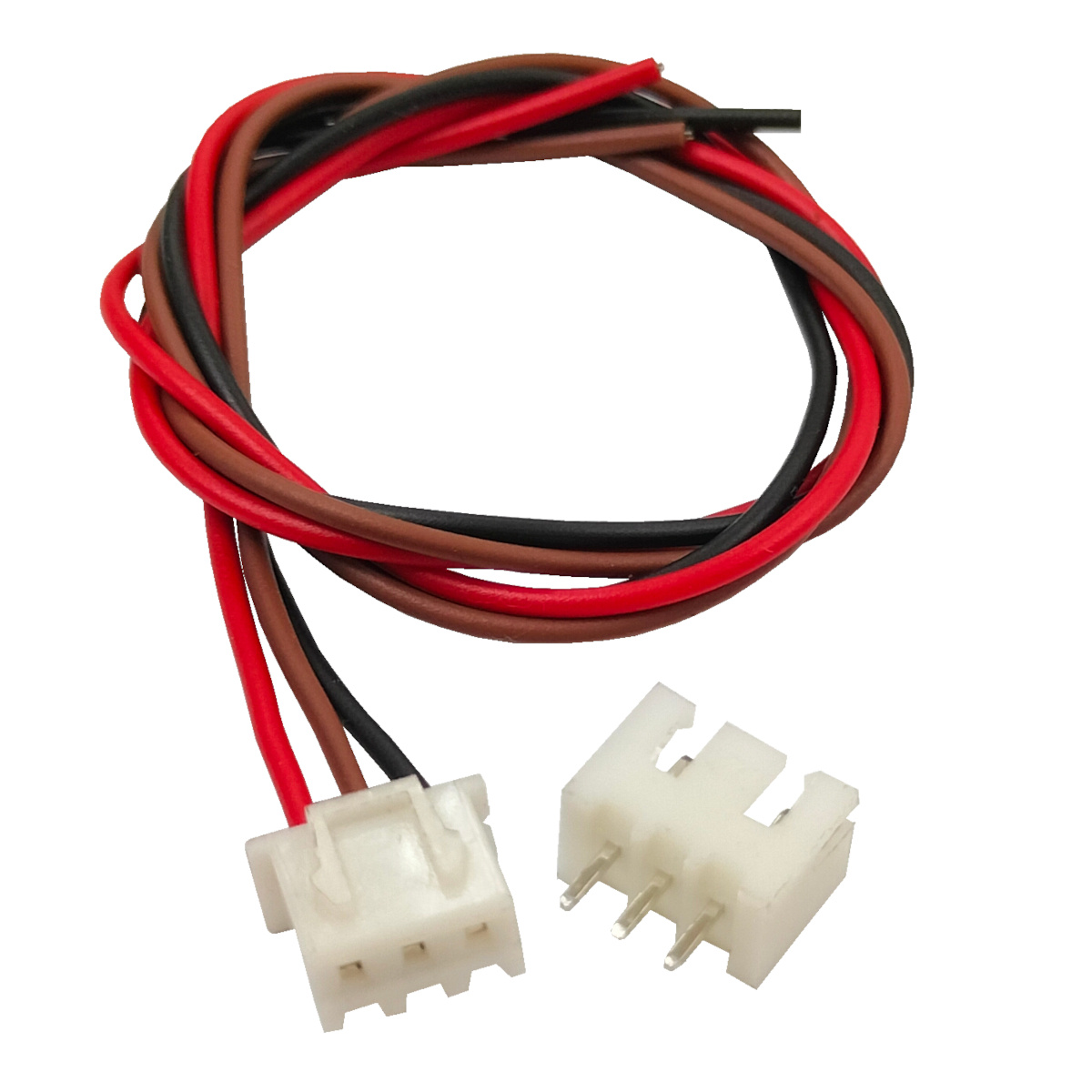3-pin JST XH Polarised Connector 2.54mm pitch Male & Female with Wire