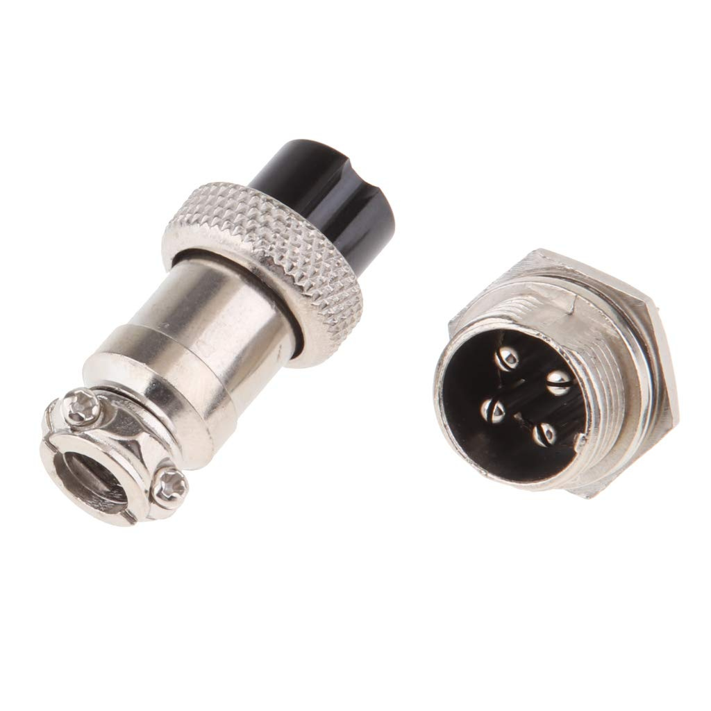 4 Pin GX20 Male Female Panel Mount Aviation Connector Plug