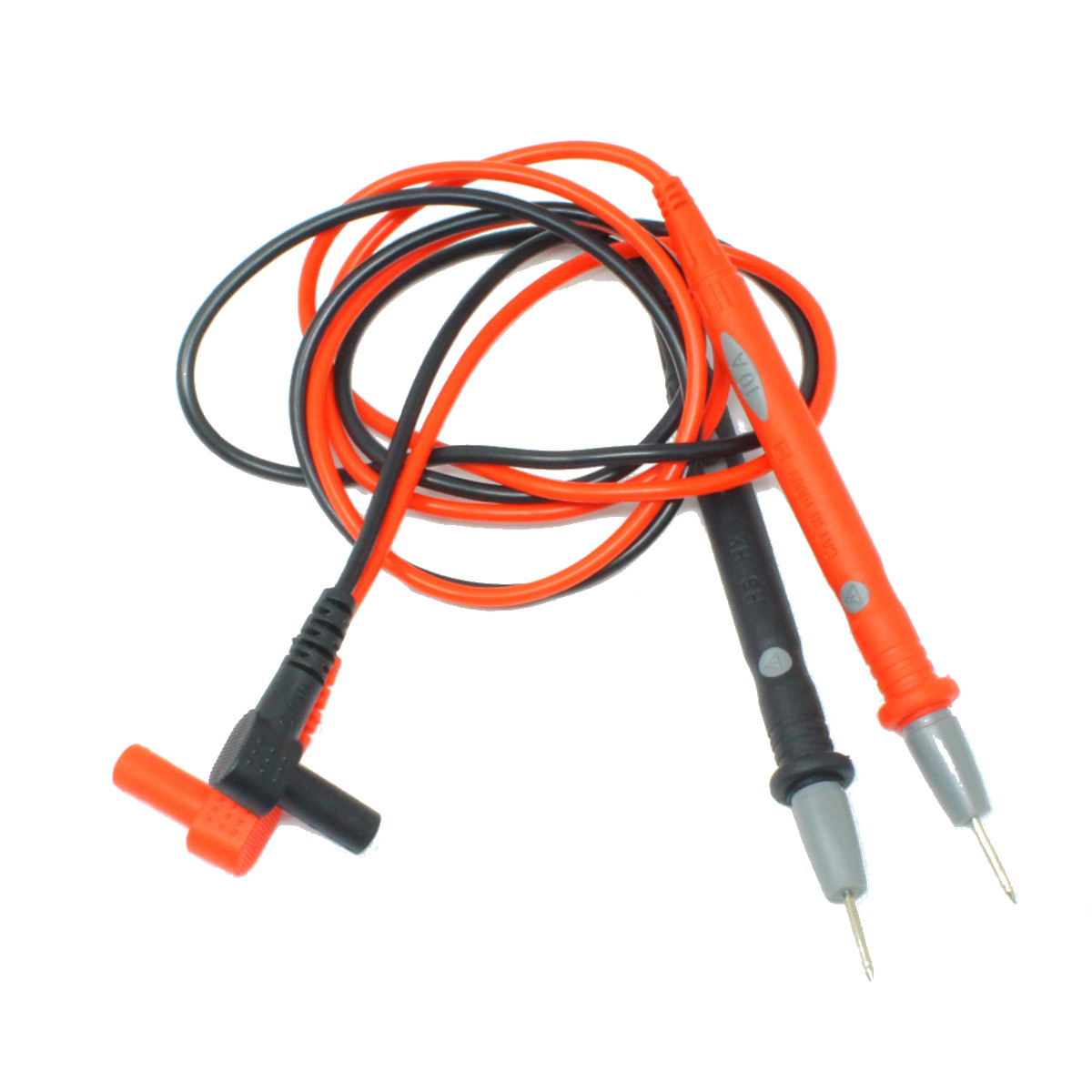 2 Pointed Tip Test Probes for Multimeter Red Black Lead Cable Set 1M 1000V 10A