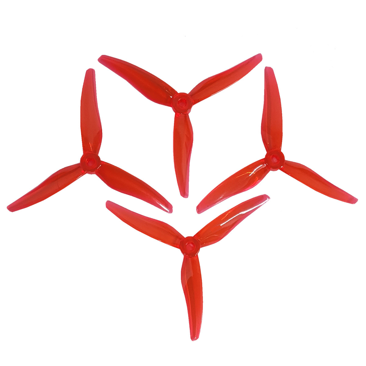 5.1 inch 3Blade Gemfan Hurricane Propeller Red