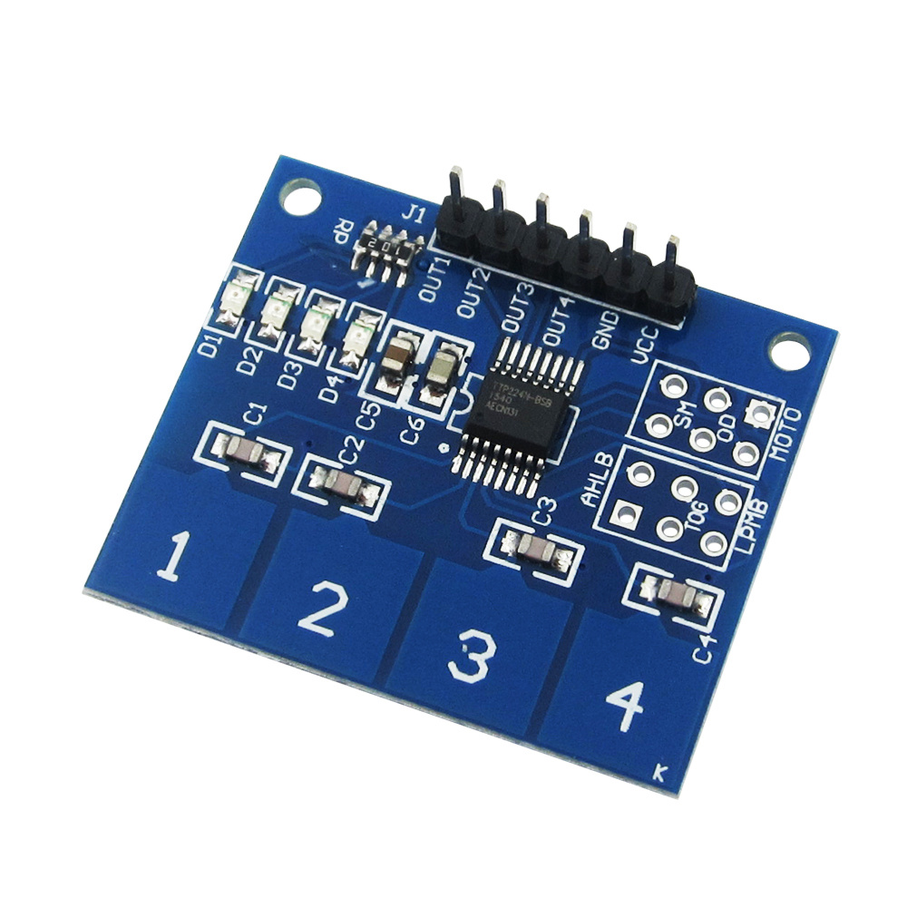 4 Switch Capacitive Touch Keypad TTP229 for Arduino Raspberry Pi