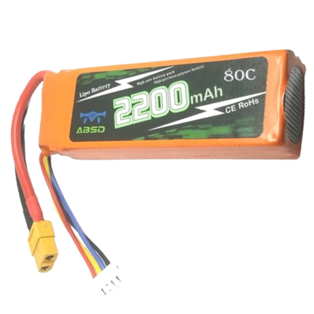11.1V 2200mAh 40/80C 3S LiPo Battery Lithium Polymer