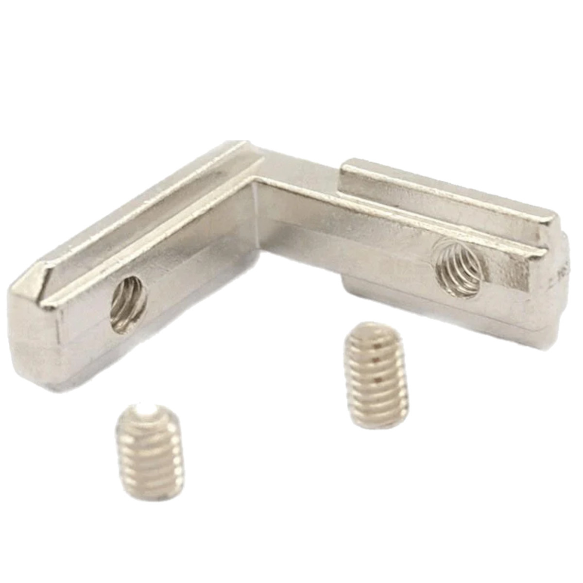 2020 Aluminum Profile Interior Corner Connector - Hidden L-Joint Bracket with M4*6 Screws