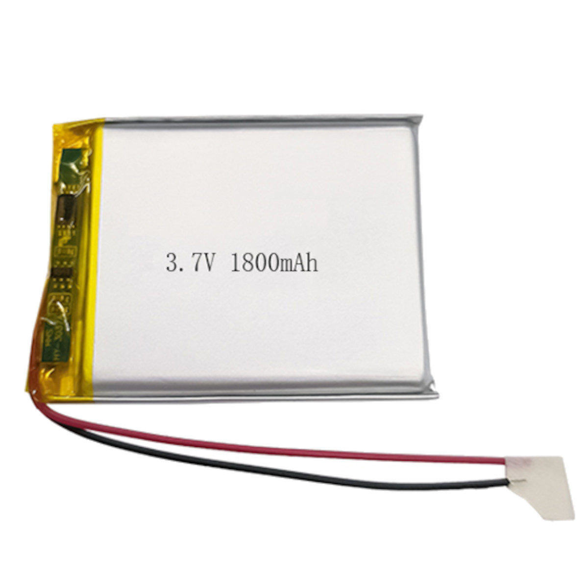 3.7V 1800mAh LiPo Battery (103450) - 6.66Wh High Capacity Lithium Polymer Cell with Protection PCB