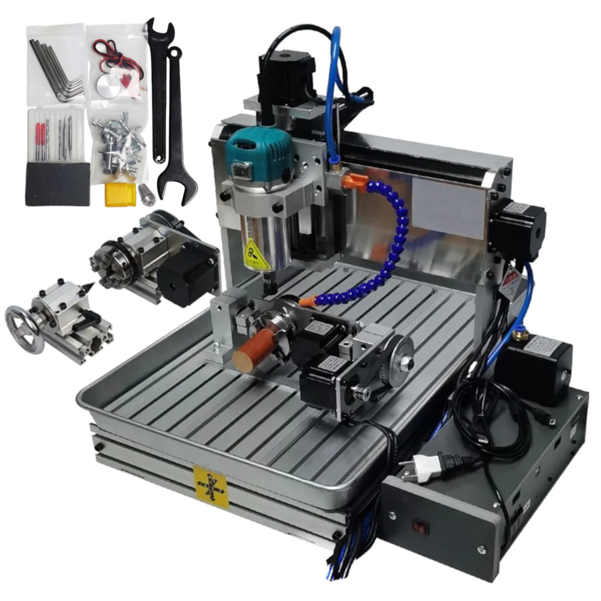 6040 5 Axis CNC With 1500W Spindle Water Pump Metal Carving Milling Router Engraver DIY Unassembled Kit