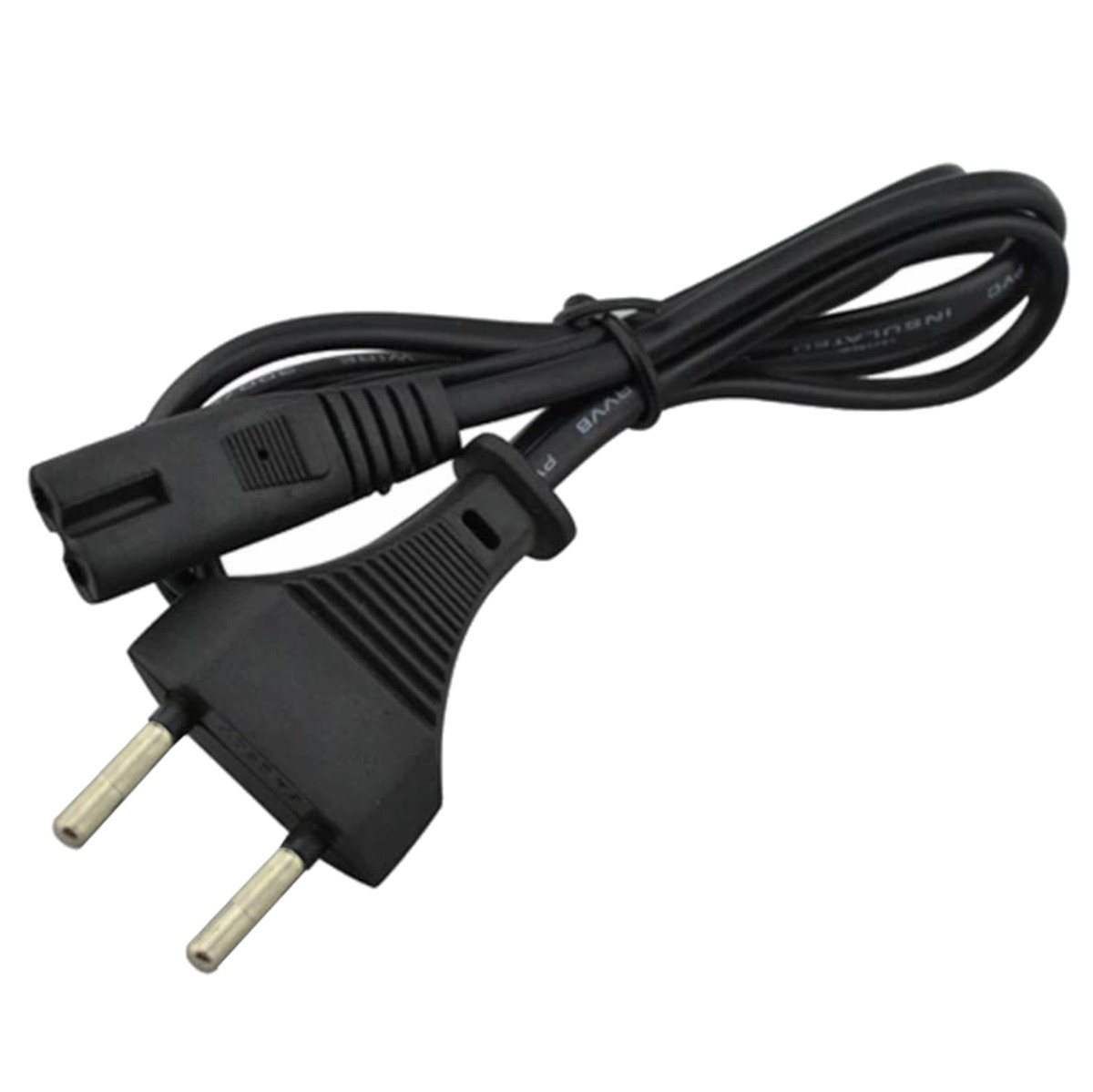 2 Pin Universal AC Power Cord Cable 1.3M Length Non-Polarized